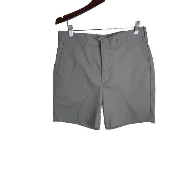 Hagger Golf Shorts Men 34 Gray Cotton‎ Dacron/Polyester Travel Beach Running Y2K - Picture 1 of 3